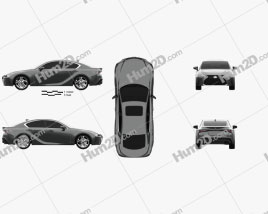 Lexus IS 2021 car clipart