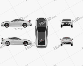 Lexus RC F-Track Edition US-spec 2020 car clipart