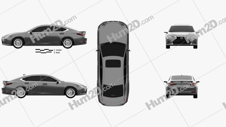 Lexus ES hybrid 2021 Blueprint