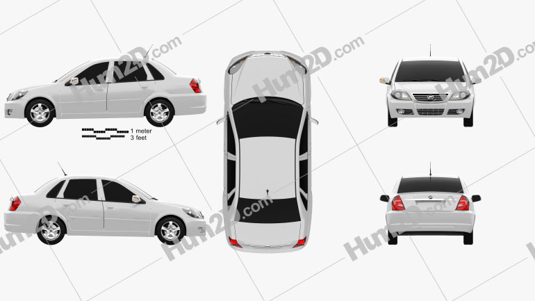 Lifan Breez (520) sedan 2012 car clipart