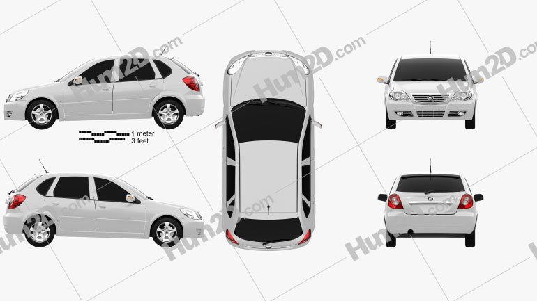 Lifan Breez (521) hatchback 2012 car clipart