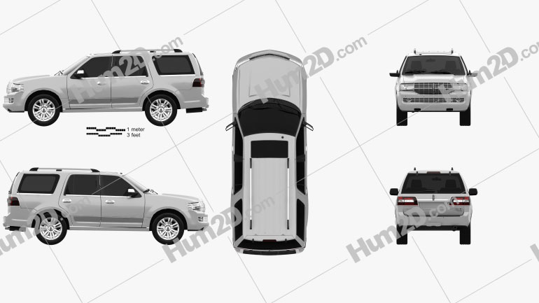 Lincoln Navigator (U326) 2012 car clipart