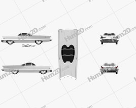 Lincoln Futura 1955 car clipart