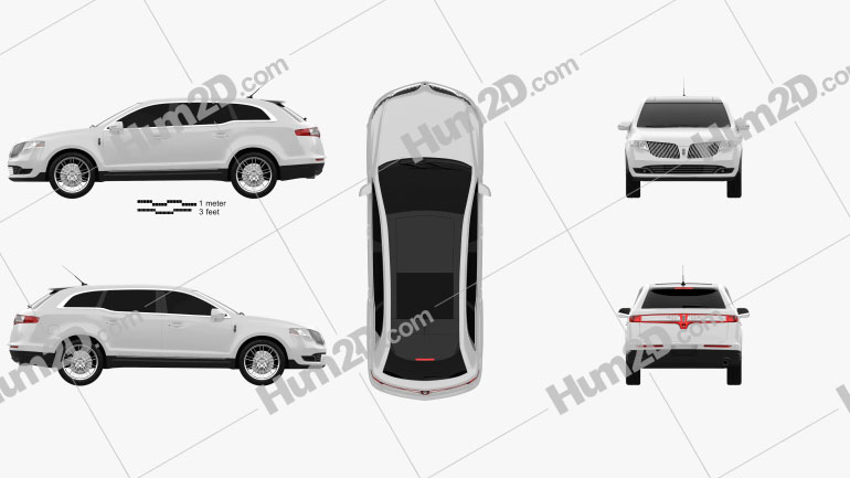 Lincoln MKT 2013 Clipart Image