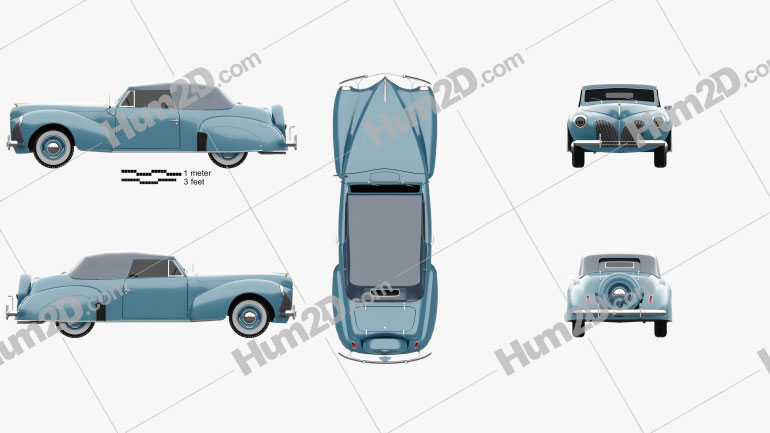 Lincoln Zephyr Continental Kabriolett 1939 PNG Clipart