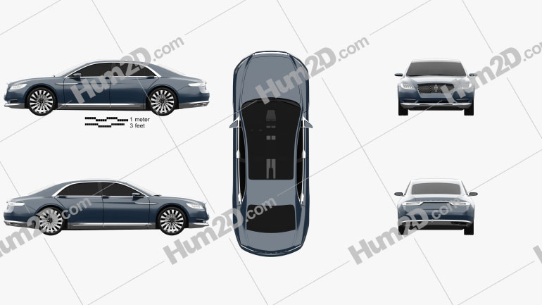 Lincoln Continental concept 2015 Blueprint