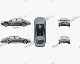 Lincoln Continental with HQ interior 2015 car clipart