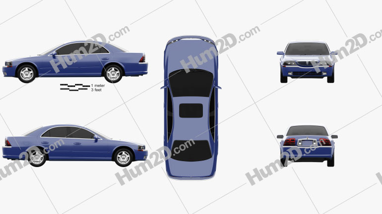 Lincoln LS 1999 car clipart