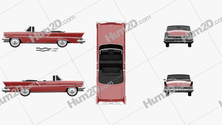 Lincoln Premiere Convertible 1957 PNG Clipart