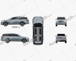 Lincoln Navigator concept 2016 car clipart