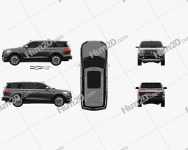 Lincoln Navigator Black Label 2017 car clipart