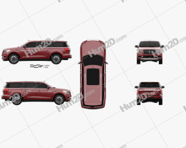 Lincoln Navigator L Select 2017 car clipart