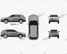 Lincoln MKC Reserve 2017 car clipart