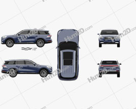 Lincoln Aviator 2018 car clipart