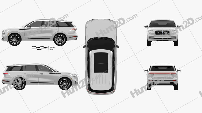 Lincoln Aviator Grand Touring 2019 Blueprint
