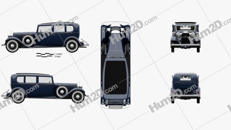 Lincoln KB Limousine with HQ interior 1932 PNG Clipart