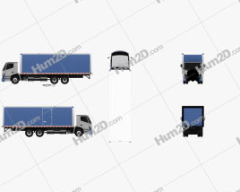 Lion Electric 8 Caminhão Caixa 2019 clipart