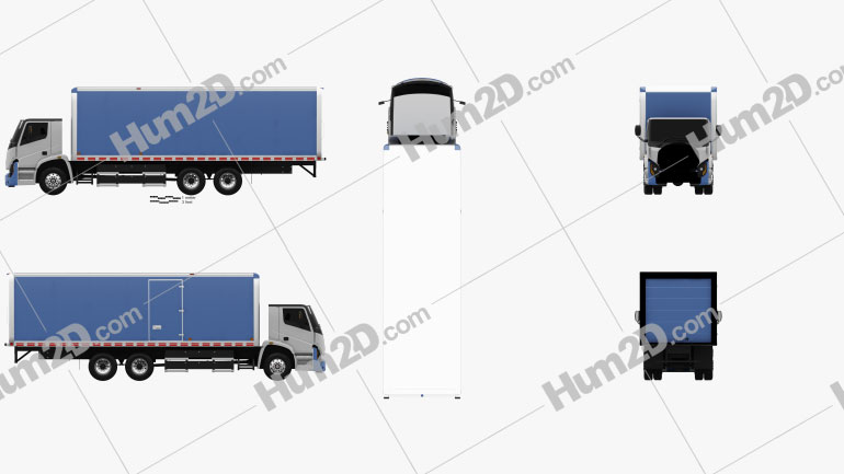 Lion Electric 8 Box Truck 2019 PNG Clipart