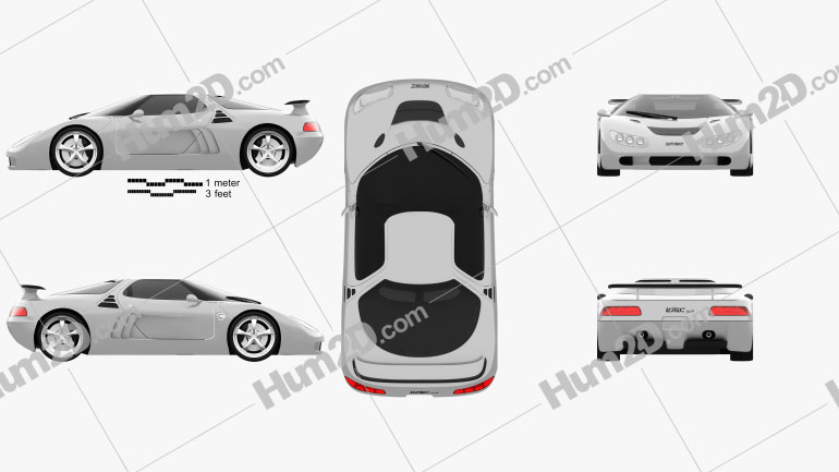 Lotec Sirius 2001 car clipart