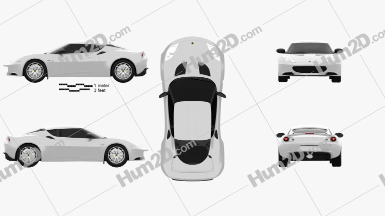 Lotus Evora S 2011 car clipart