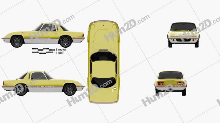 Lotus Elan Sprint Fixed-head Coupe 1971 PNG Clipart