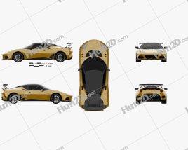 Lotus Evora GT 430 2018 car clipart