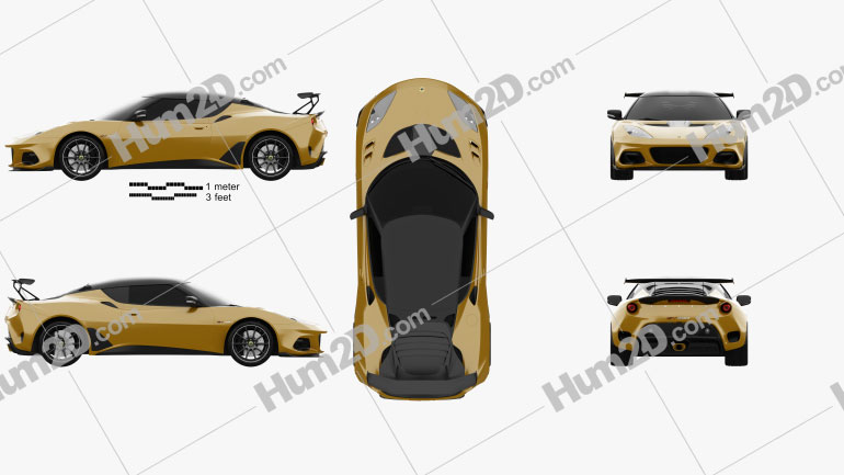 Lotus Evora GT 430 2018 car clipart