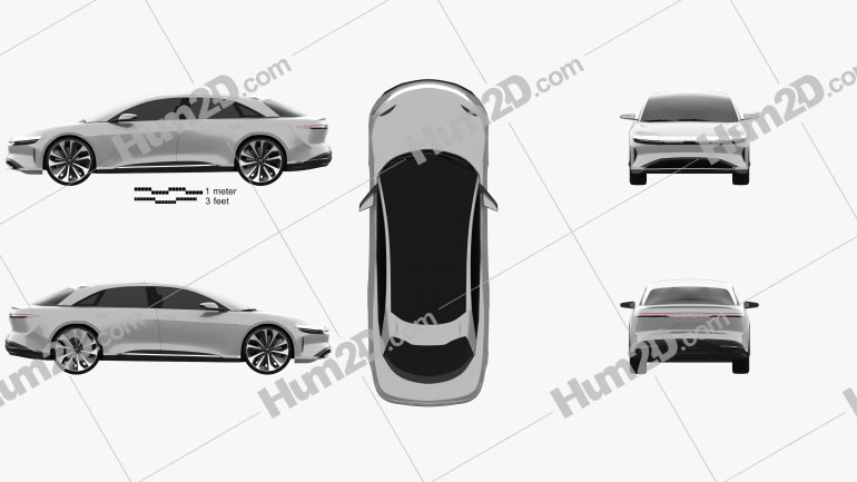 Lucid Air 2016 Clipart Image