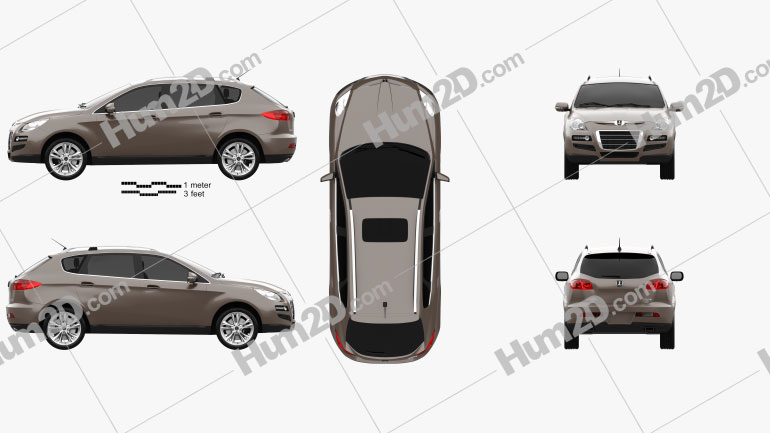 Luxgen 7 SUV 2010 PNG Clipart