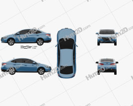 Luxgen S3 2017 car clipart