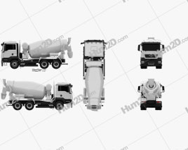MAN TGS Mixer Truck 2012 clipart