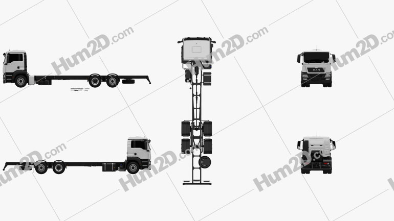 MAN TGS Chassis Truck 2012 clipart