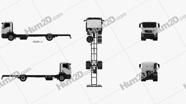 MAN TGM Chassis Truck 2-axle 2008 PNG Clipart