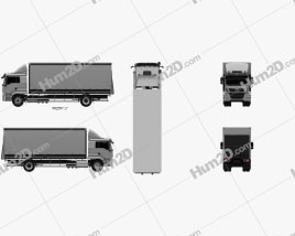 MAN TGM Box Truck 2012 clipart
