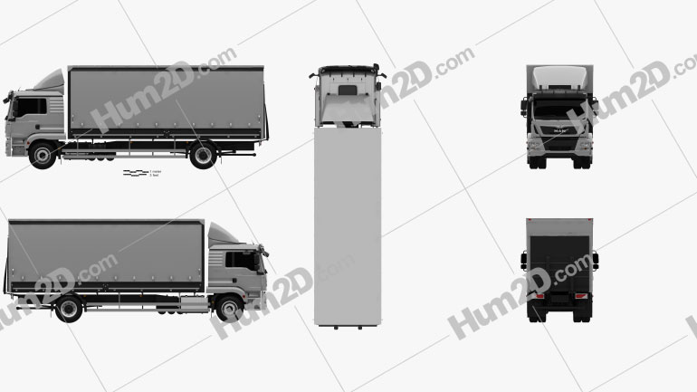 MAN TGM Box-LKW 2012 clipart