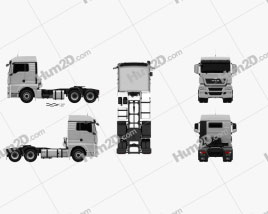 MAN TGX Tractor 2012 clipart