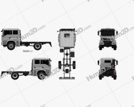 MAN TGM Chassis Truck 2008 2-axle clipart