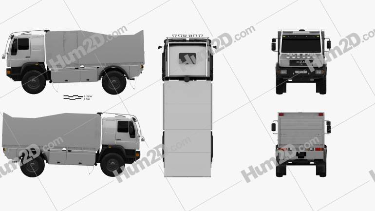 MAN L90 Rally Truck 2000 PNG Clipart