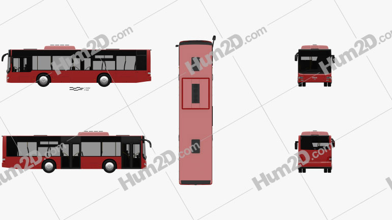 MAN Lion’s City M Bus 2006 clipart