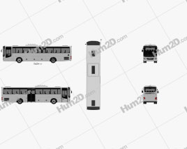 MAN Lion’s Intercity Bus 2015 clipart