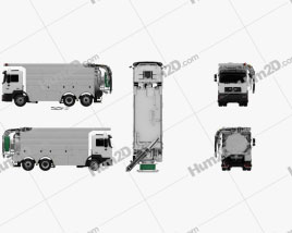 MAN F2000 Sewer Truck 1994 clipart