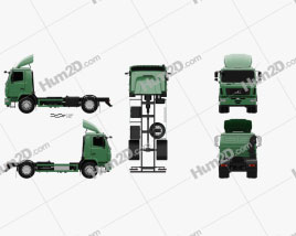 MAZ 5340 M4 Chassis Truck 2015 clipart