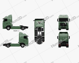 MAZ 5440 M9 Caminhão trator 2015 clipart