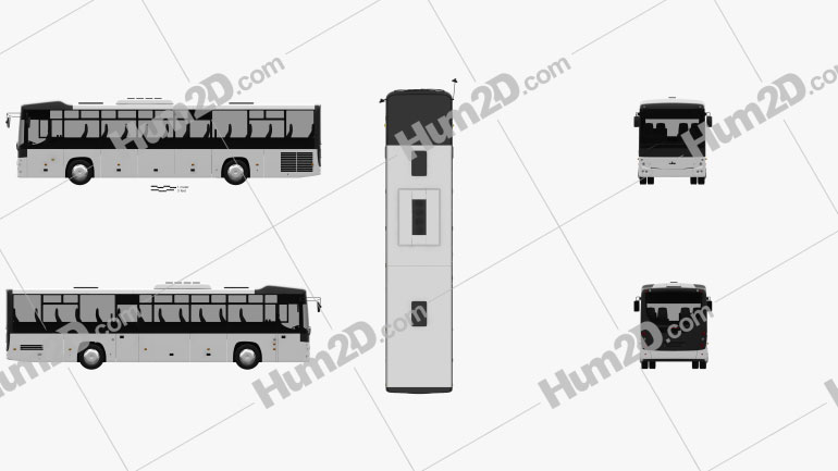 MAZ 231062 Bus 2016 clipart
