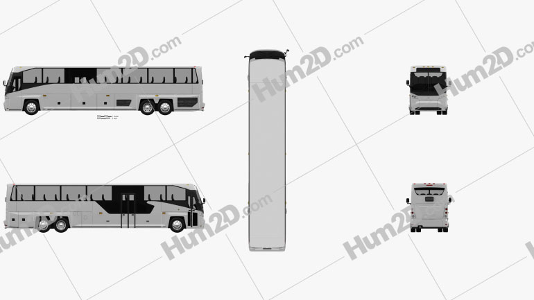 MCI D45 CRT LE Coach Bus 2018 PNG Clipart