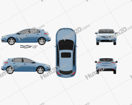 MG 5 2012 car clipart