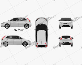 MG 3 2013 car clipart