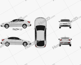 MG 6 2015 car clipart