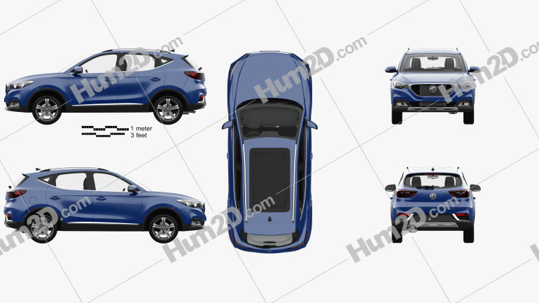 MG ZS with HQ interior 2017 Clipart Image