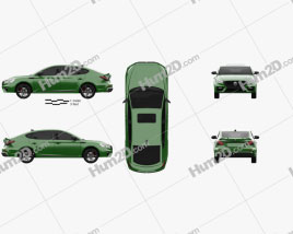 MG 6 2021 car clipart